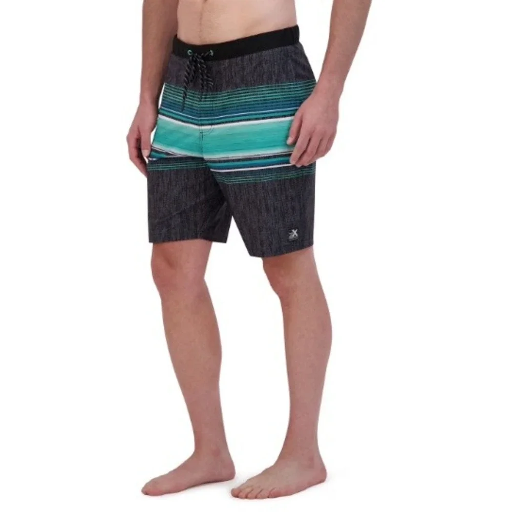 ZeroXposur Men's Green Swim Trunk‎ Board Shorts with Inner Liner Size L NWT